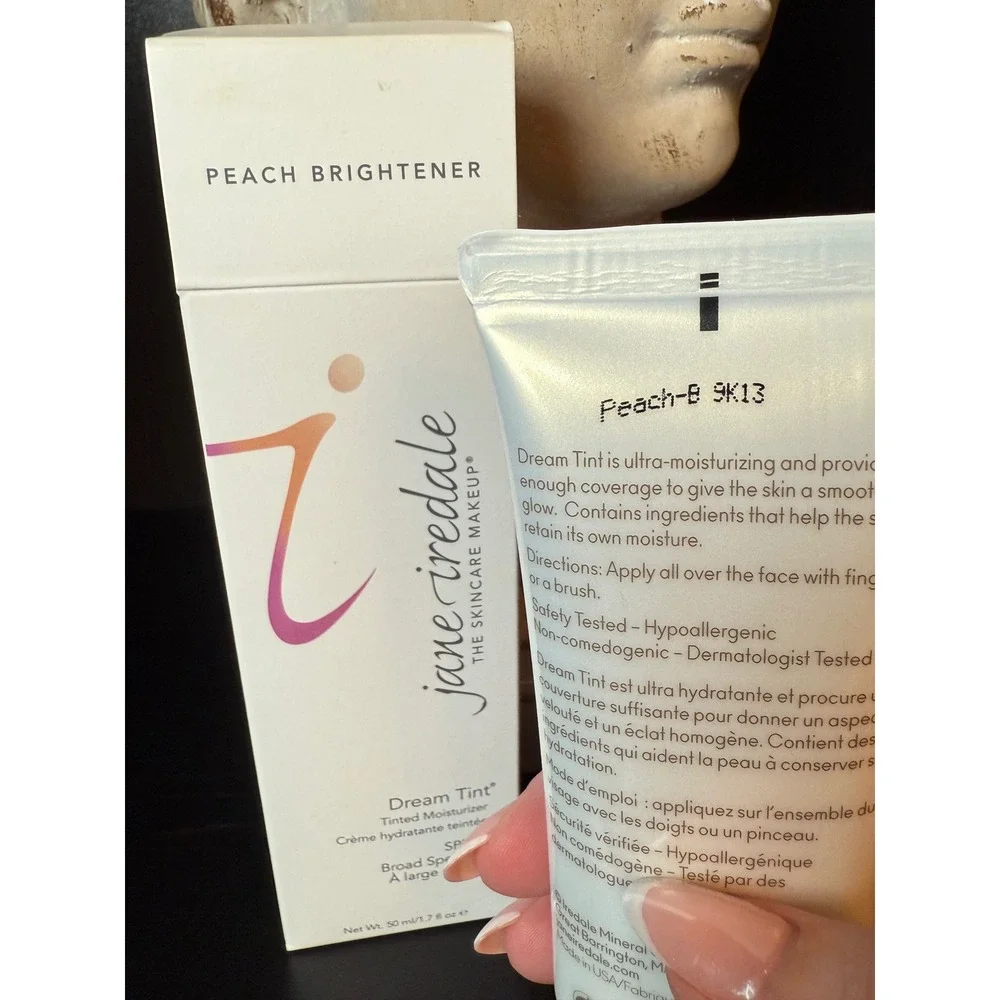 Jane Iredale Dream‎ Tint Tinted Moisturizer SPF 15 Peach Brightener 1.7oz NIB